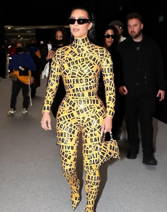 How Balenciaga Created Kim Kardashian's Yellow Tape Outfit - PAPER